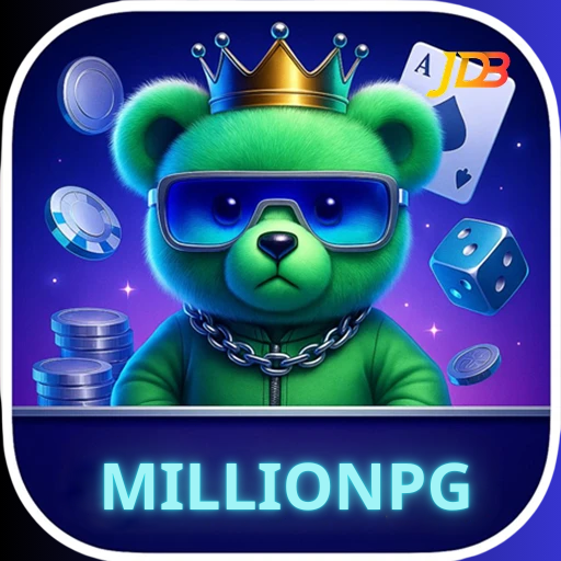 Imagem promocional da MILLIONPG mostrando a plataforma e suas vantagens
